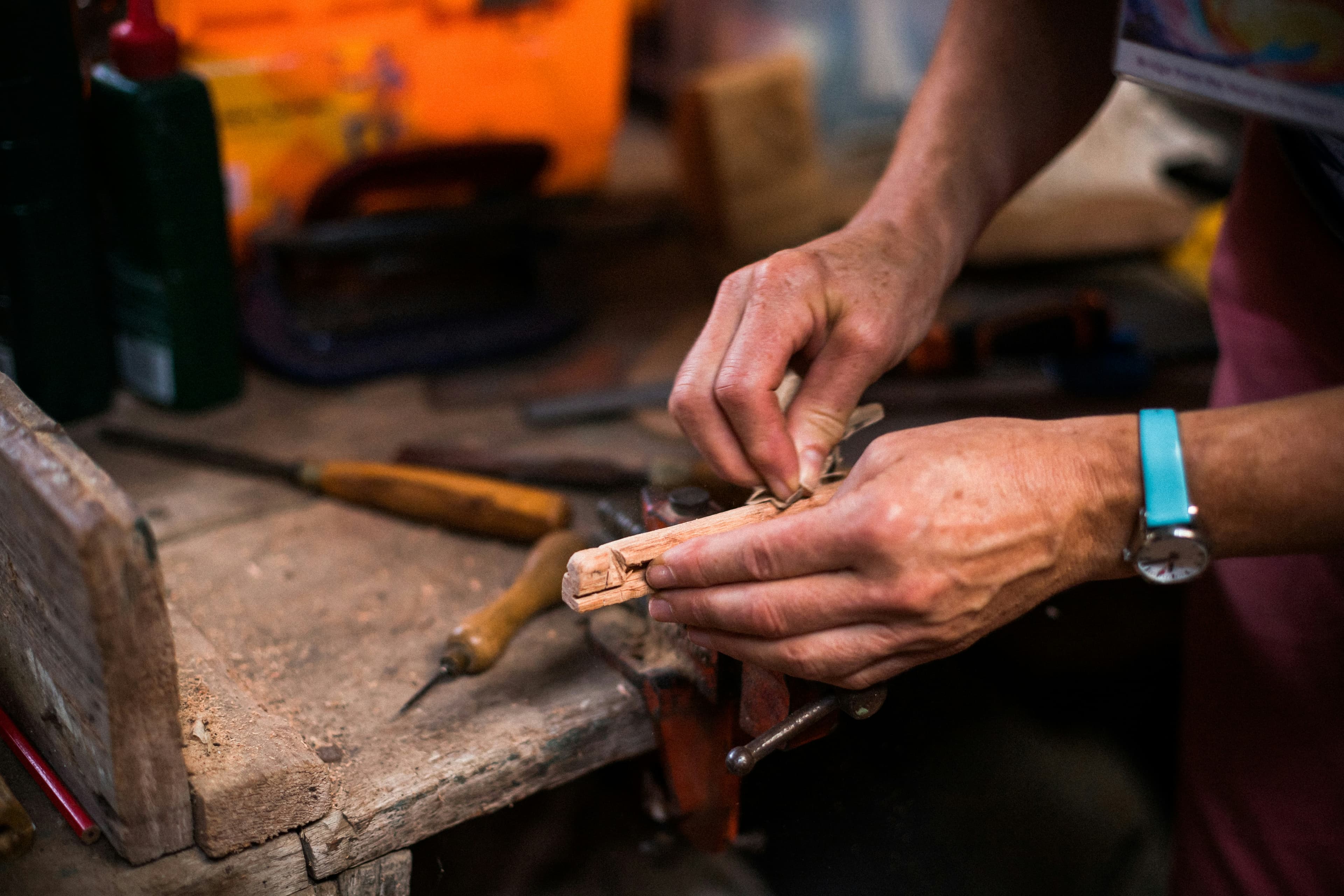 Profissional trabalhando